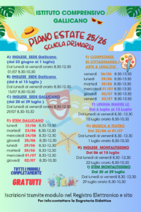 Piano estete primaria